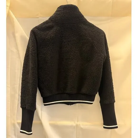 Athleta Black Tugga Sherpa Jacket XXS Fall‎ Winter Hiking Explore Casual
